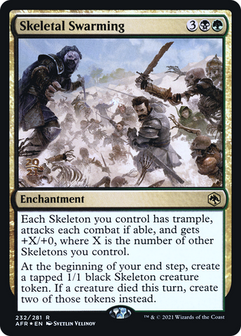Skeletal Swarming [Dungeons & Dragons: Adventures in the Forgotten Realms Prerelease Promos] - The Mythic Store | 24h Order Processing