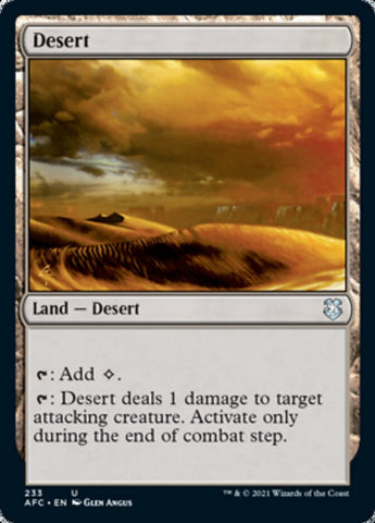 Desert [Dungeons & Dragons: Adventures in the Forgotten Realms Commander] - The Mythic Store | 24h Order Processing