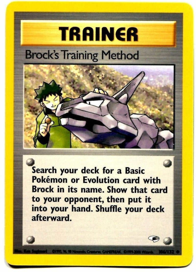 Brock's Training Method (106/132) [Gym Heroes Unlimited] - The Mythic Store | 24h Order Processing