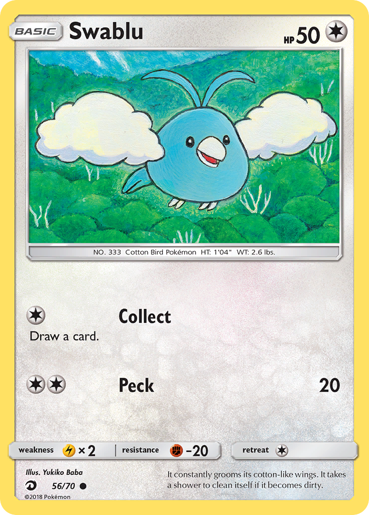 Swablu (56/70) [Sun & Moon: Dragon Majesty] - The Mythic Store | 24h Order Processing