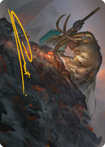 Against All Odds Art Card (Gold-Stamped Signature) [Phyrexia: All Will Be One Art Series] - The Mythic Store | 24h Order Processing