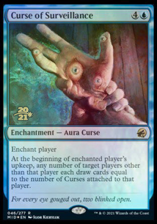 Curse of Surveillance [Innistrad: Midnight Hunt Prerelease Promos] - The Mythic Store | 24h Order Processing