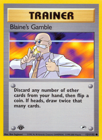 Blaine's Gamble (121/132) [Gym Heroes 1st Edition] - The Mythic Store | 24h Order Processing