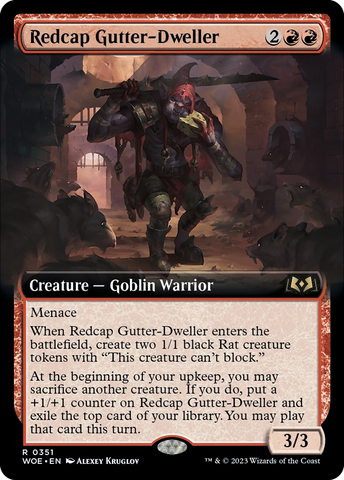 Redcap Gutter-Dweller (Extended Art) [Wilds of Eldraine] - The Mythic Store | 24h Order Processing