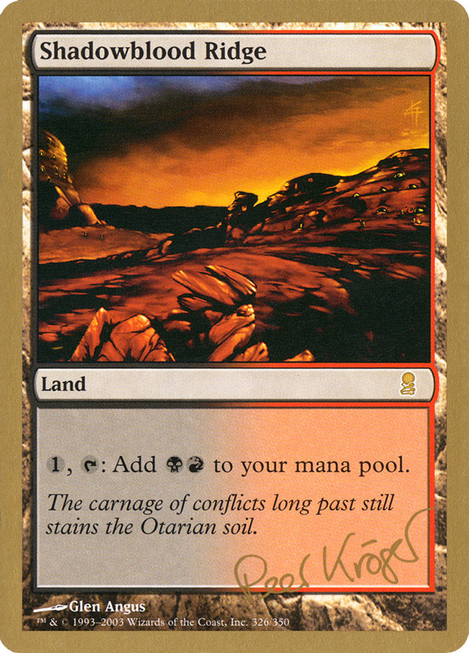 Shadowblood Ridge (Peer Kroger) [World Championship Decks 2003] - The Mythic Store | 24h Order Processing