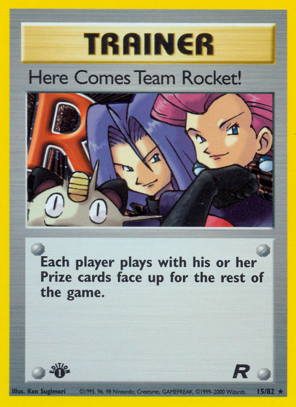 Here Comes Team Rocket! (15/82) [Team Rocket 1st Edition] - The Mythic Store | 24h Order Processing