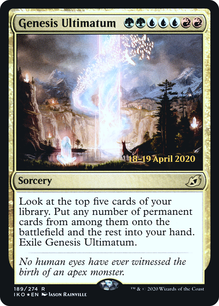 Genesis Ultimatum [Ikoria: Lair of Behemoths Prerelease Promos] - The Mythic Store | 24h Order Processing