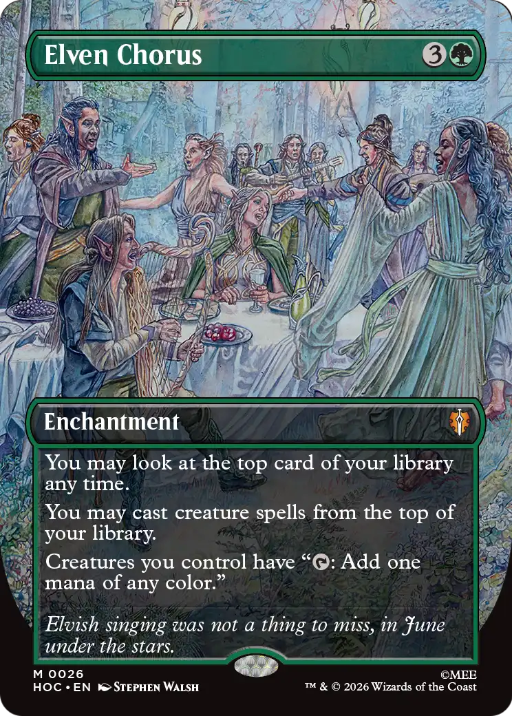 Elven Chorus (Borderless) [The Hobbit: Eternal-Legal] - The Mythic Store | 24h Order Processing
