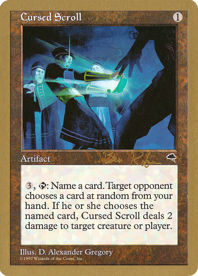 Cursed Scroll (Ben Rubin) [World Championship Decks 1998] - The Mythic Store | 24h Order Processing