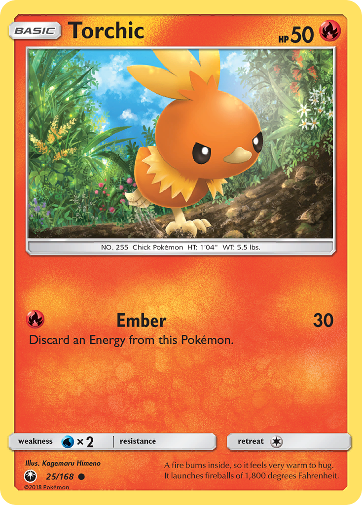 Torchic (25/168) [Sun & Moon: Celestial Storm] - The Mythic Store | 24h Order Processing