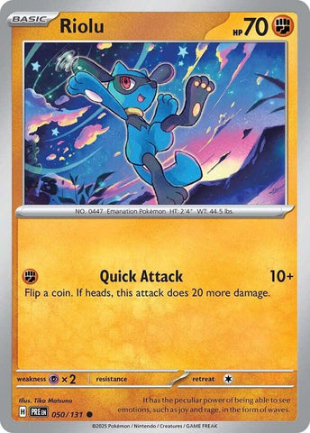 Riolu (050/131) [Scarlet & Violet: Prismatic Evolutions] - The Mythic Store | 24h Order Processing