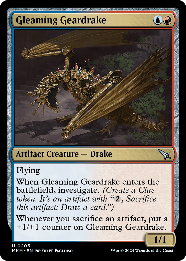 Gleaming Geardrake [Murders at Karlov Manor] - The Mythic Store | 24h Order Processing