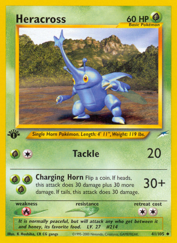 Heracross (41/105) [Neo Destiny 1st Edition] - The Mythic Store | 24h Order Processing