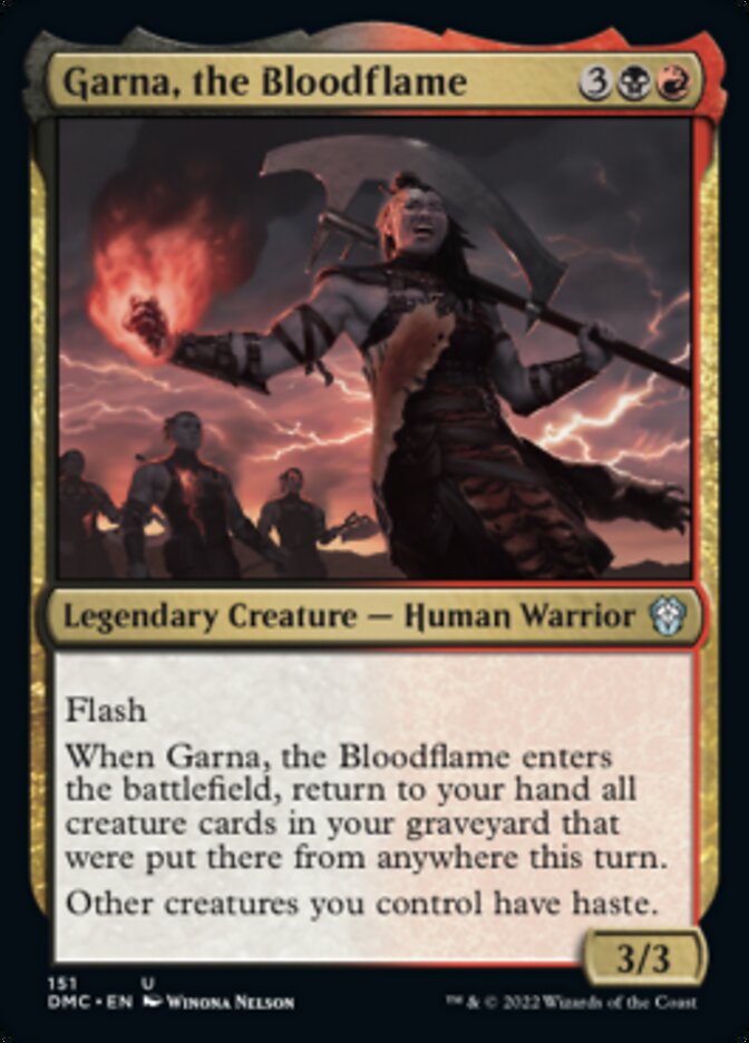 Garna, the Bloodflame [Dominaria United Commander] - The Mythic Store | 24h Order Processing
