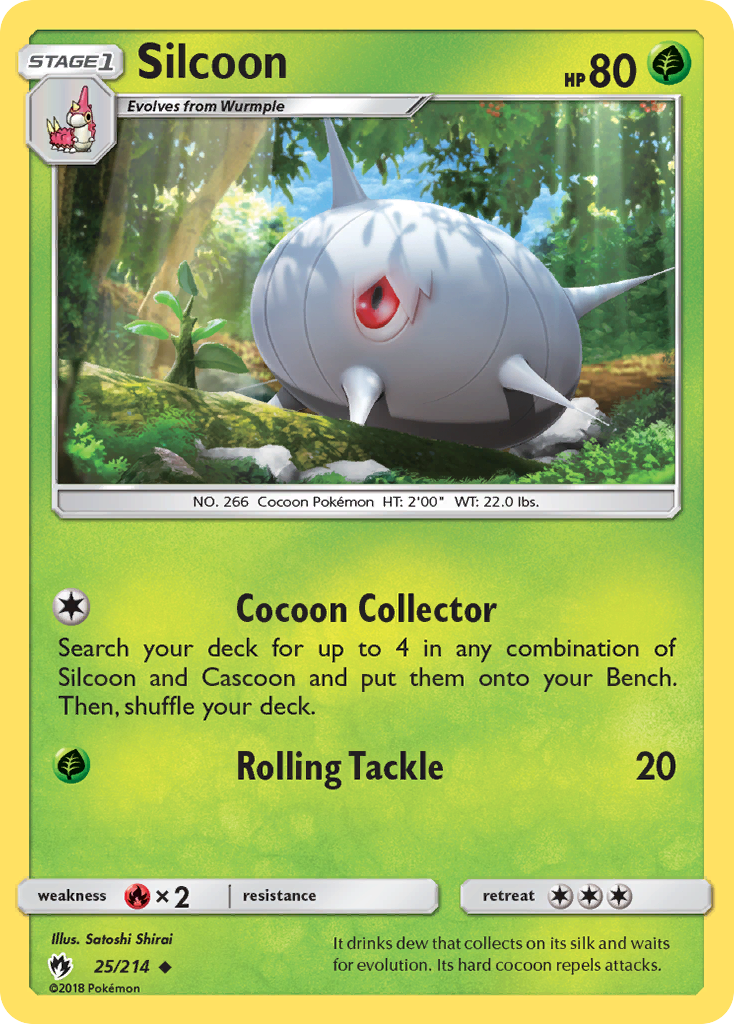 Silcoon (25/214) [Sun & Moon: Lost Thunder] - The Mythic Store | 24h Order Processing