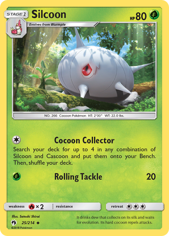 Silcoon (25/214) [Sun & Moon: Lost Thunder] - The Mythic Store | 24h Order Processing