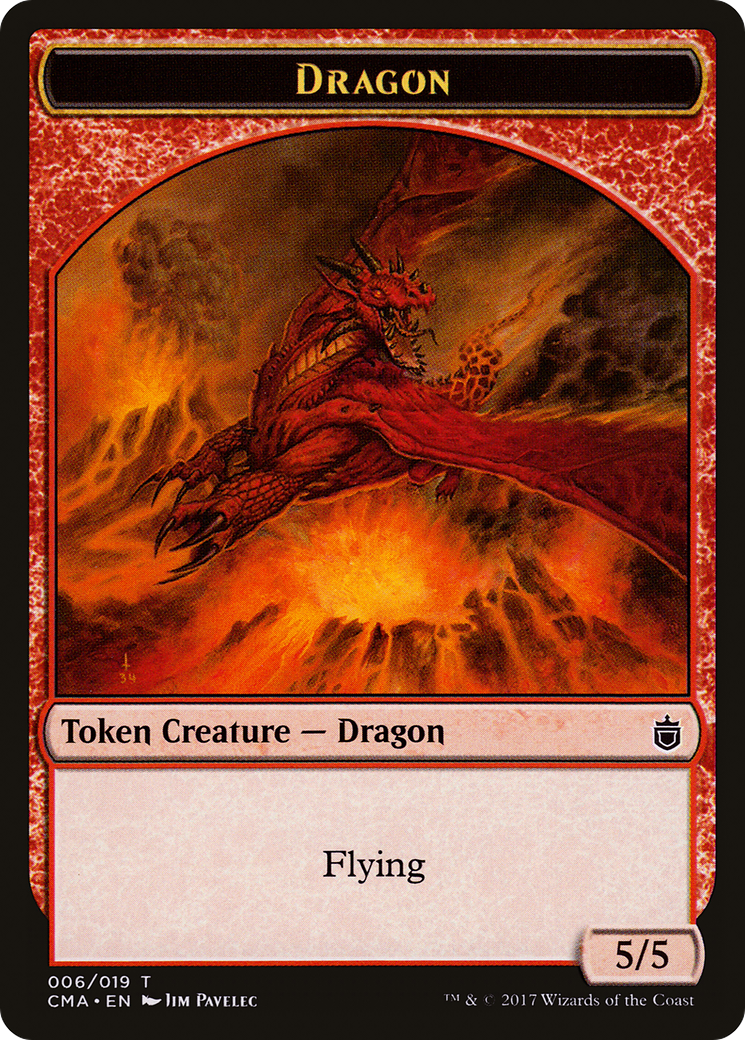 Dragon Token [Commander Anthology Tokens] - The Mythic Store | 24h Order Processing