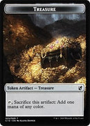 Treasure // Human Double-Sided Token [Commander 2019 Tokens] - The Mythic Store | 24h Order Processing