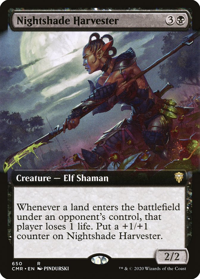 Nightshade Harvester (Extended Art) [Commander Legends] - The Mythic Store | 24h Order Processing