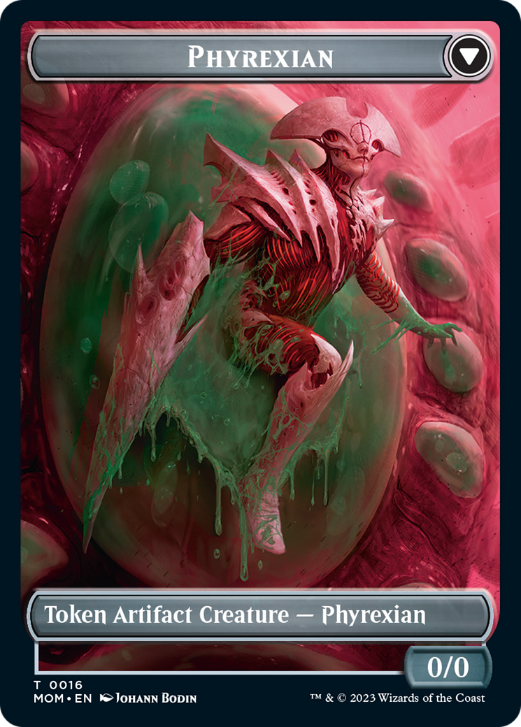 Incubator // Phyrexian (16) Double-Sided Token [March of the Machine Tokens] - The Mythic Store | 24h Order Processing