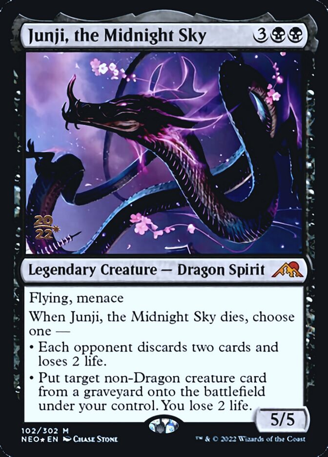 Junji, the Midnight Sky [Kamigawa: Neon Dynasty Prerelease Promos] - The Mythic Store | 24h Order Processing