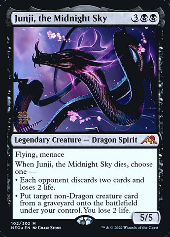 Junji, the Midnight Sky [Kamigawa: Neon Dynasty Prerelease Promos] - The Mythic Store | 24h Order Processing