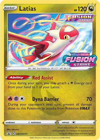 Latias (SWSH171) (Prerelease Promo) [Sword & Shield: Black Star Promos] - The Mythic Store | 24h Order Processing