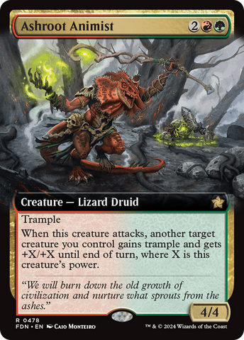 Ashroot Animist (Extended Art) [Foundations] - The Mythic Store | 24h Order Processing