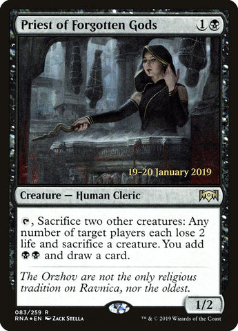 Priest of Forgotten Gods [Ravnica Allegiance Prerelease Promos] - The Mythic Store | 24h Order Processing