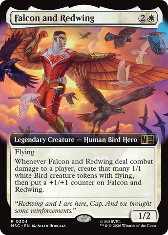 Falcon and Redwing (Extended Art) [Marvel Super Heroes Commander] - The Mythic Store | 24h Order Processing