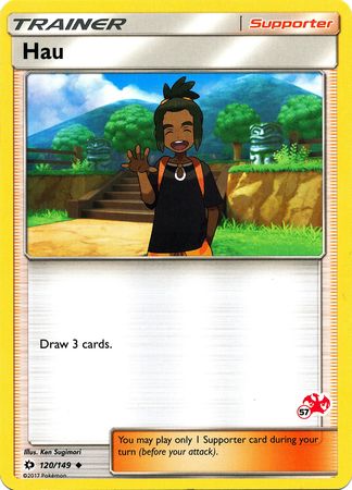 Hau (120/149) (Charizard Stamp #57) [Battle Academy 2020] - The Mythic Store | 24h Order Processing
