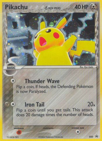 Pikachu (035) (Delta Species) [Nintendo: Black Star Promos] - The Mythic Store | 24h Order Processing