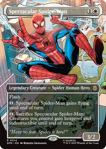 Spectacular Spider-Man (Borderless) [Marvel's Spider-Man Prerelease Promos] - The Mythic Store | 24h Order Processing