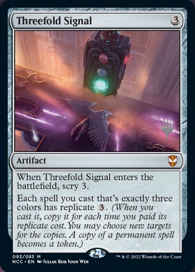 Threefold Signal (Promo Pack) [Streets of New Capenna Commander Promos] - The Mythic Store | 24h Order Processing