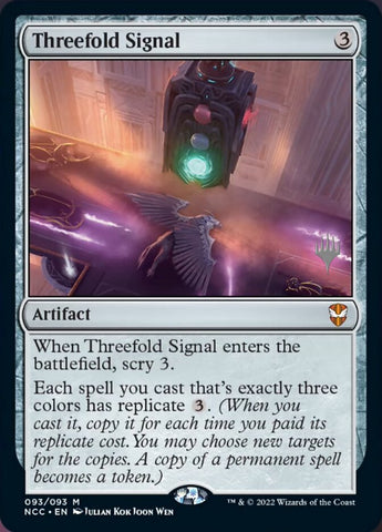 Threefold Signal (Promo Pack) [Streets of New Capenna Commander Promos] - The Mythic Store | 24h Order Processing