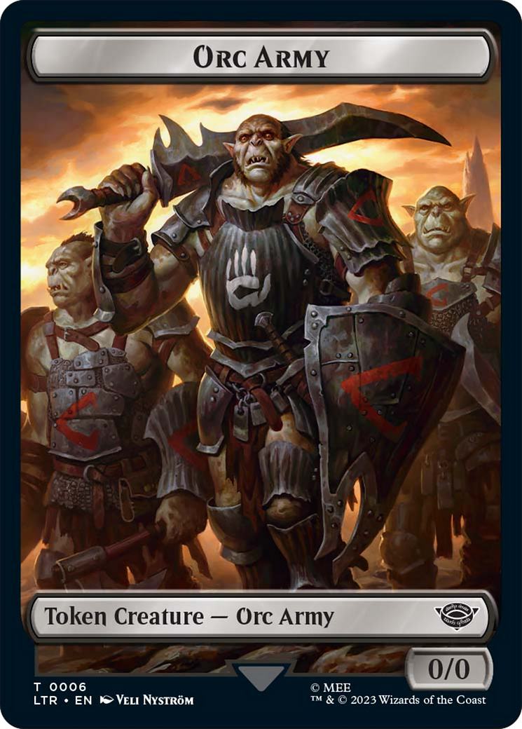 Orc Army (06) // Orc Army (05) Double-Sided Token [The Lord of the Rings: Tales of Middle-Earth Tokens] - The Mythic Store | 24h Order Processing