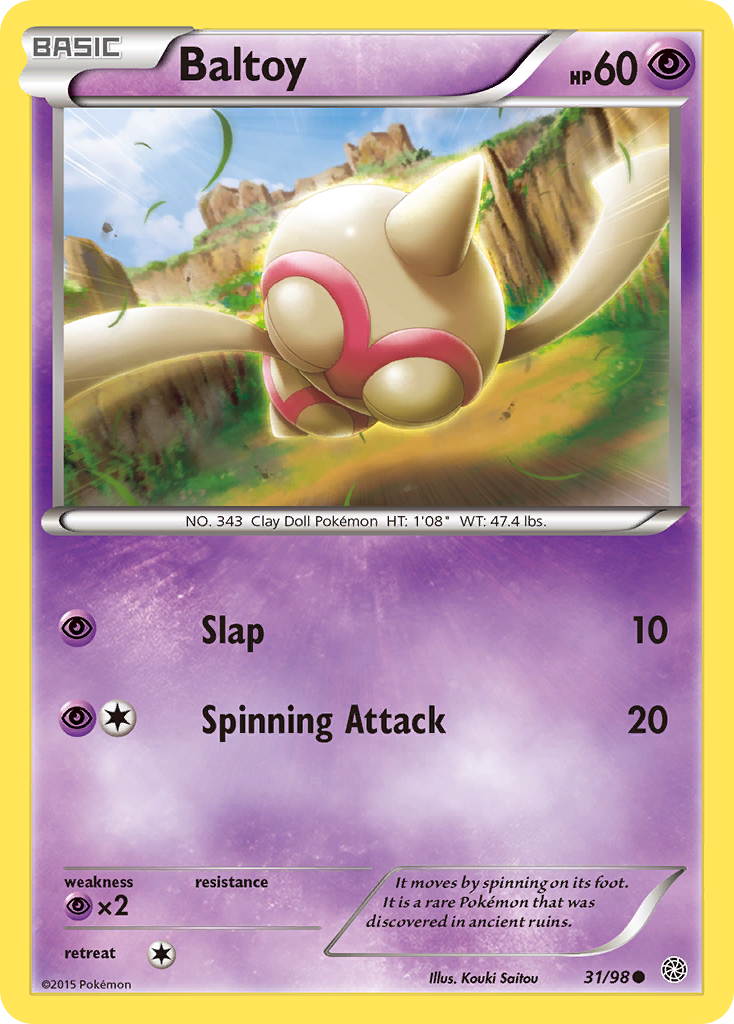 Baltoy (31/98) [XY: Ancient Origins] - The Mythic Store | 24h Order Processing