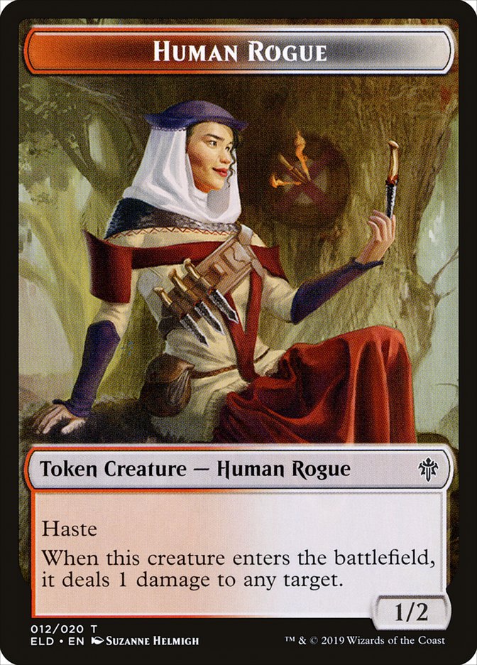 Human Rogue Token [Throne of Eldraine Tokens] - The Mythic Store | 24h Order Processing