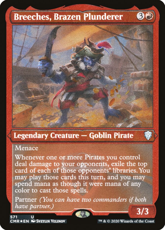 Breeches, Brazen Plunderer (Etched) [Commander Legends] - The Mythic Store | 24h Order Processing