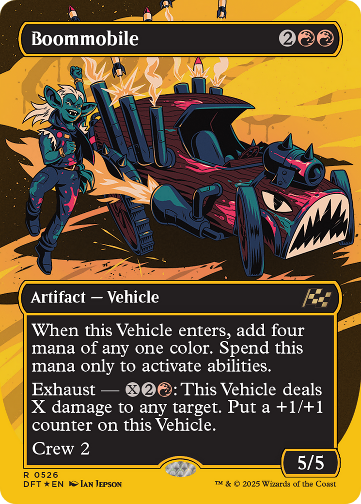 Boommobile (Borderless) (First-Place Foil) [Aetherdrift] - The Mythic Store | 24h Order Processing