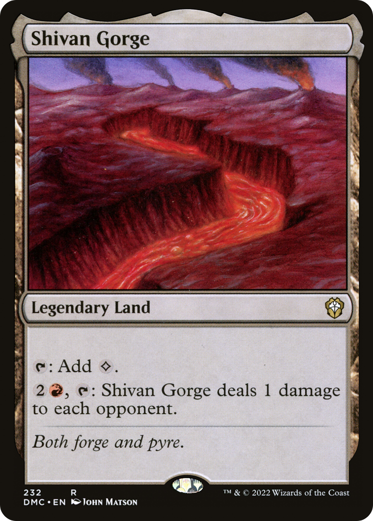 Shivan Gorge [Dominaria United Commander] - The Mythic Store | 24h Order Processing