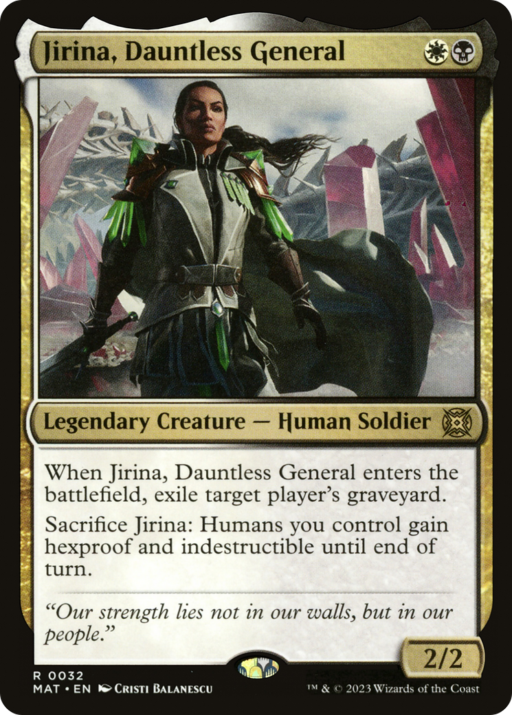 Jirina, Dauntless General [March of the Machine: The Aftermath] - The Mythic Store | 24h Order Processing