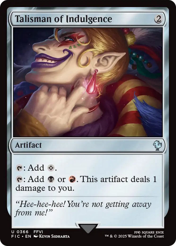 Talisman of Indulgence [FINAL FANTASY Commander] - The Mythic Store | 24h Order Processing