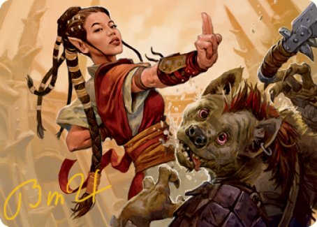 Half-Elf Monk Art Card (Gold-Stamped Signature) [Dungeons & Dragons: Adventures in the Forgotten Realms Art Series] - The Mythic Store | 24h Order Processing
