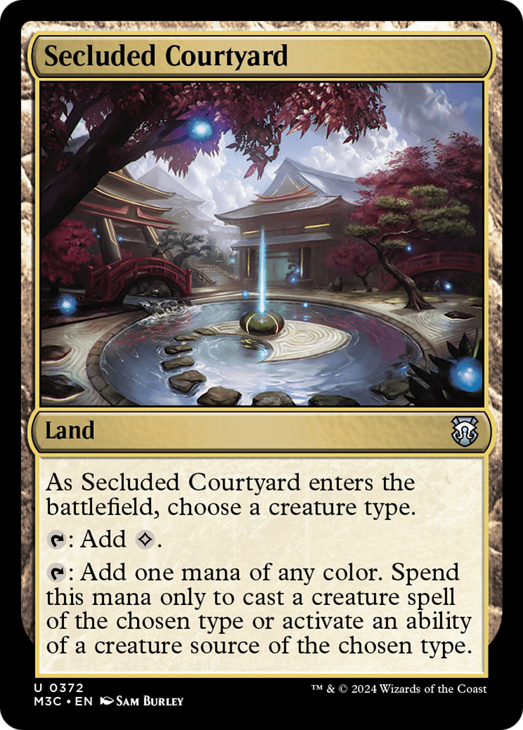 Secluded Courtyard (Ripple Foil) [Modern Horizons 3 Commander] - The Mythic Store | 24h Order Processing