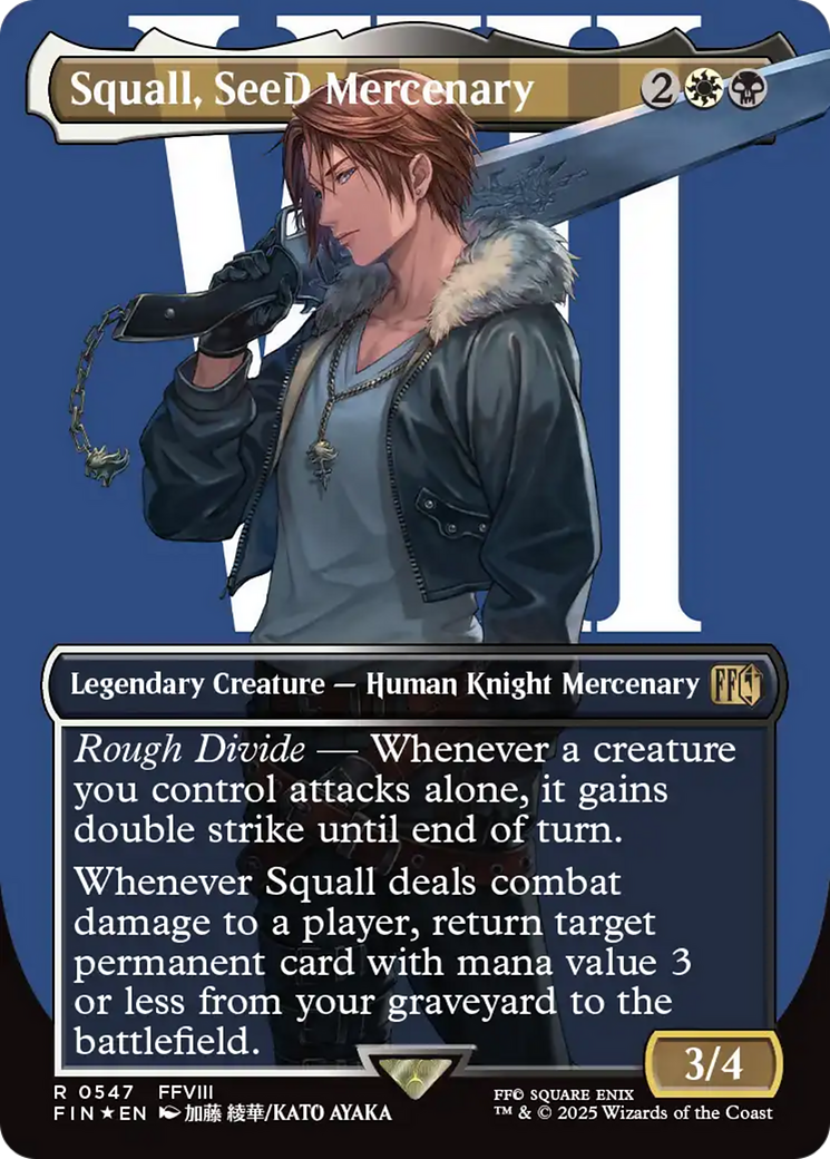 Squall, SeeD Mercenary (Borderless) (Surge Foil) [FINAL FANTASY] - The Mythic Store | 24h Order Processing