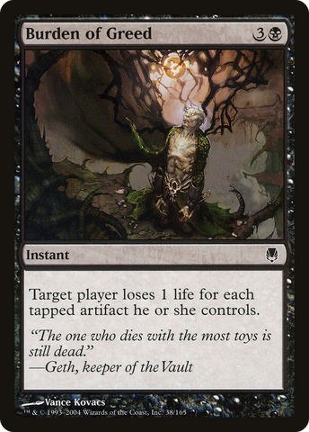 Burden of Greed [Darksteel] - The Mythic Store | 24h Order Processing