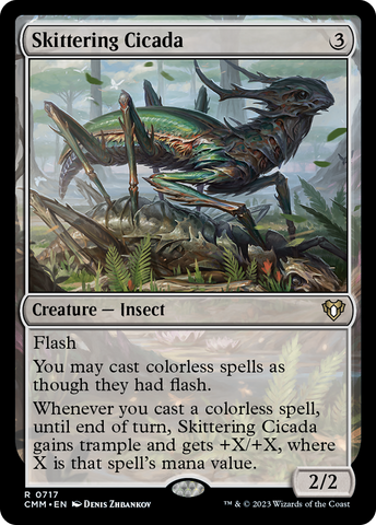 Skittering Cicada [Commander Masters] - The Mythic Store | 24h Order Processing