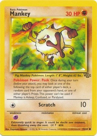 Mankey (55/64) [Jungle Unlimited] - The Mythic Store | 24h Order Processing