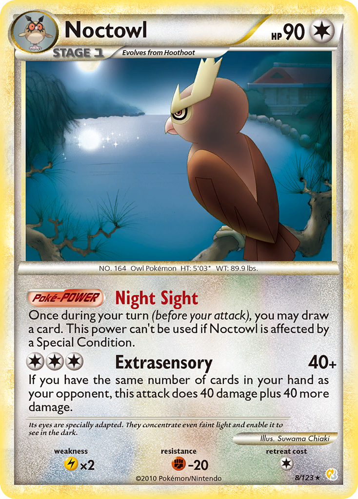 Noctowl (8/123) [HeartGold & SoulSilver: Base Set] - The Mythic Store | 24h Order Processing